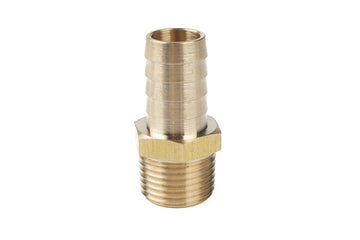 LTWFITTING Brass Barb Fitting Coupler/Connector 5/8-Inch Hose ID x 1/2-Inch Male NPT(Pack of 5)
